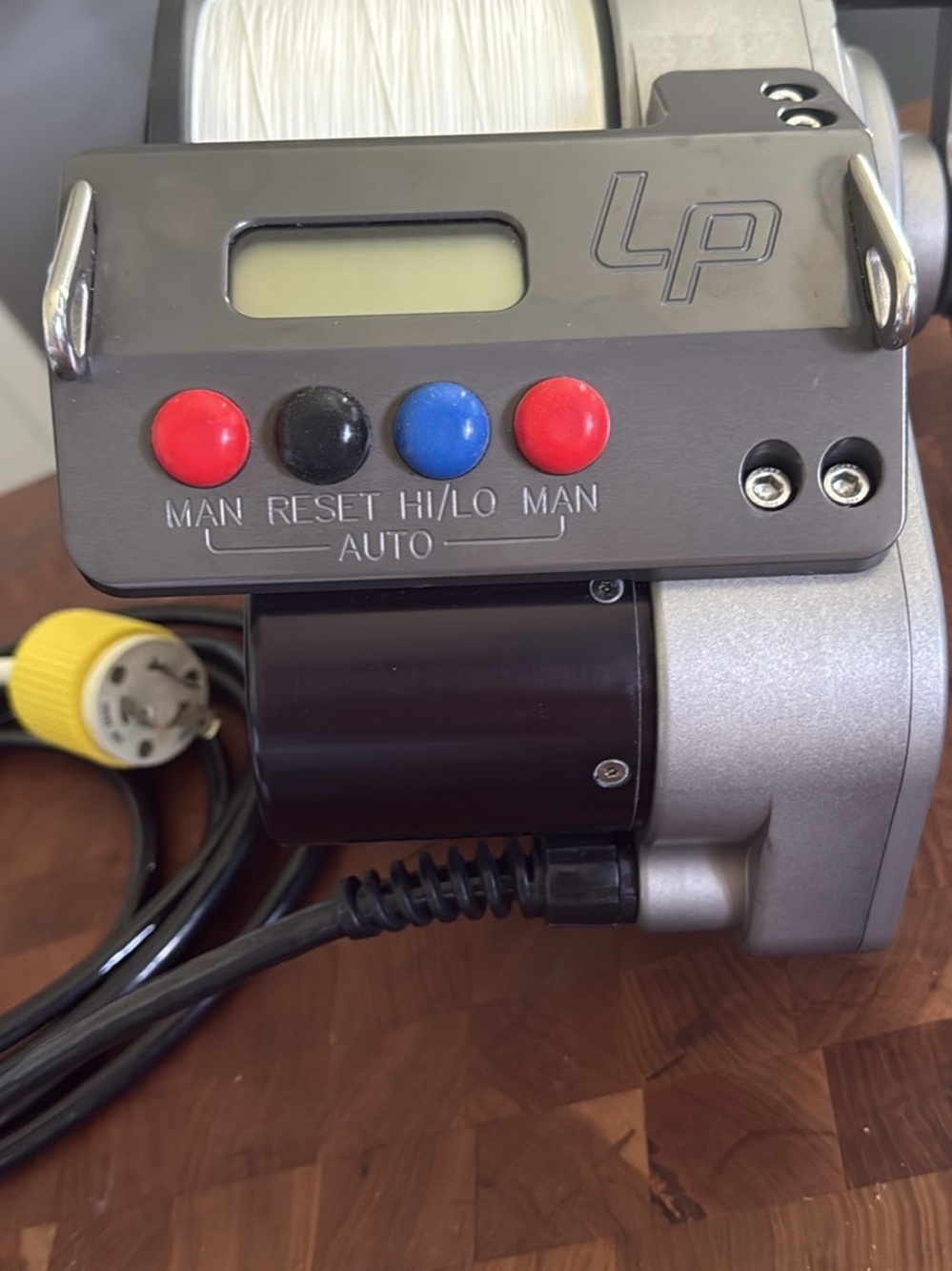 LP S2-1200 Electronic Reel Control Unit - Gray with Red/Blue/Black Buttons NWOT